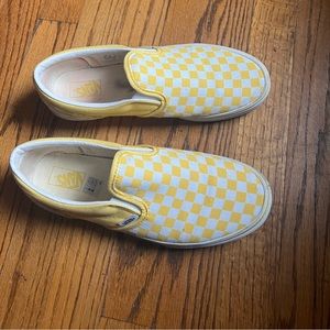 Yellow Checkered Vans
